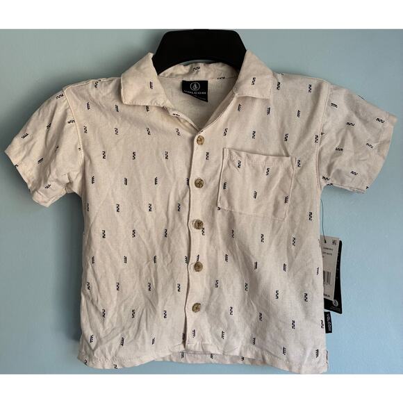 Volcom Boys 4T Button Up Polo Shirt NWT - Picture 1 of 7